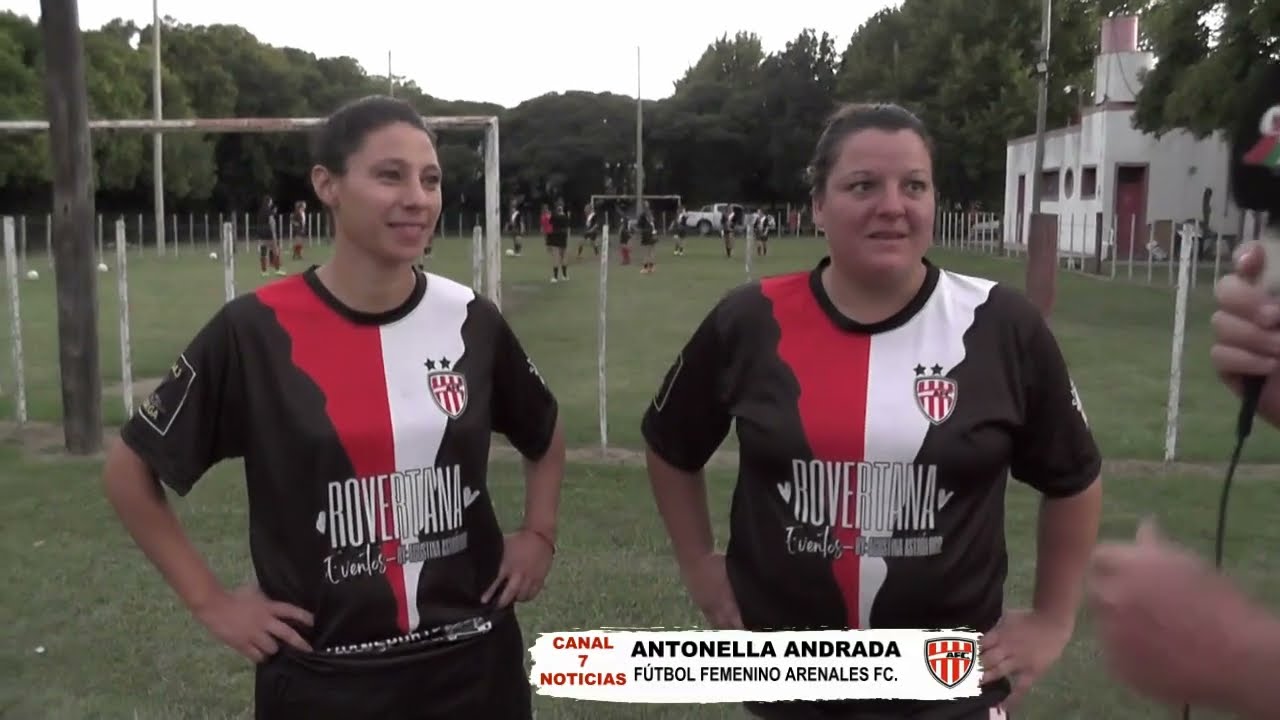 CARA NUEVA Y REFERENTE DEL FÚTBOL FEMENINO DEL ARENALES FC. ANTONELLA ANDRADA  Y VANESA IPUCHA