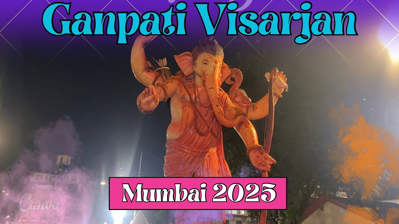 Ganpati Visarjan 2025| Girgaon Chaupati |
