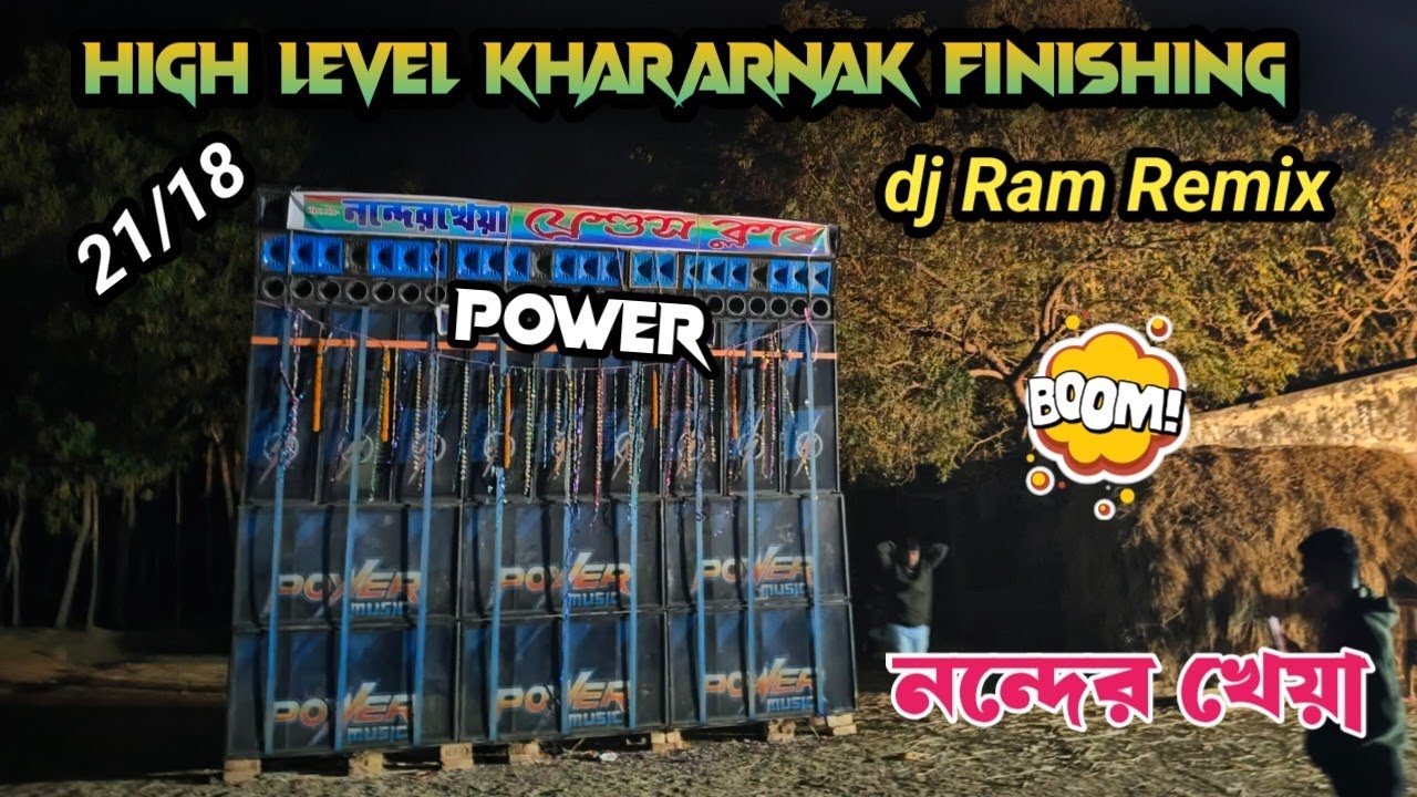 POWER MUSIC🔥21/18 3500 watt || নন্দের খেয়া || HIGH LEVEL FINISHING ||dj Ram Remix 