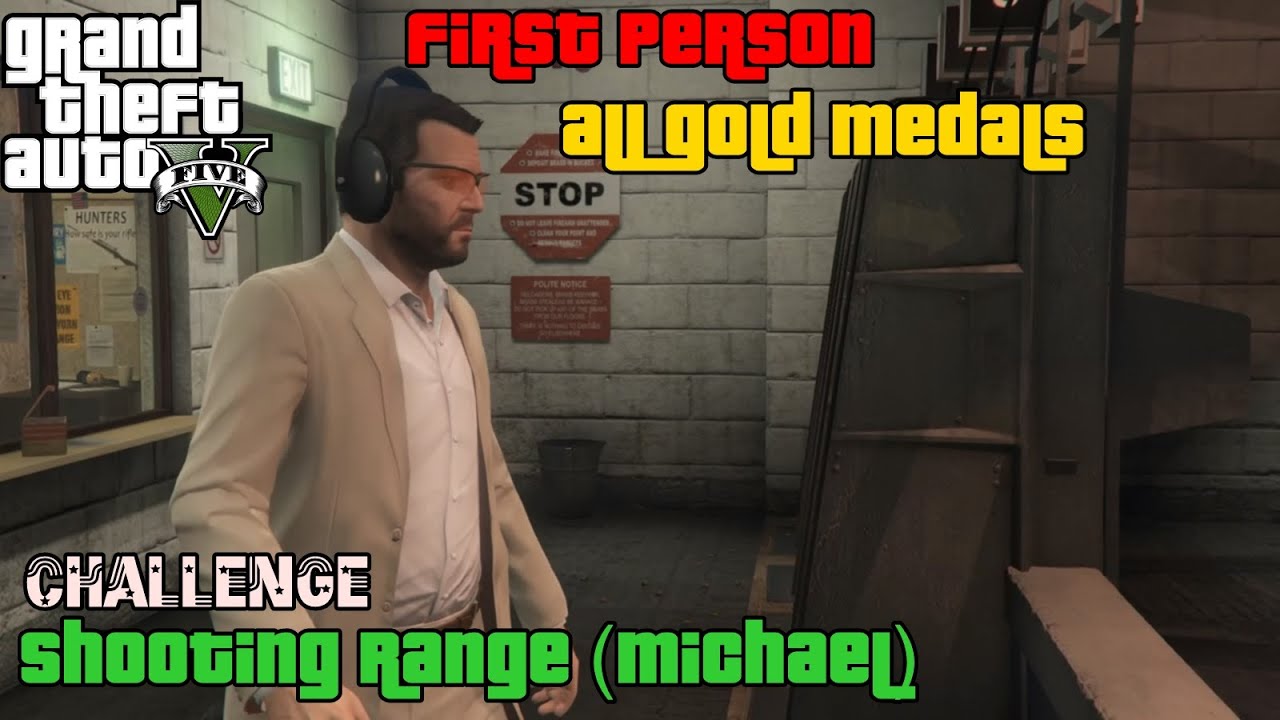 GTA 5 ★ Shooting Range (Michael) [All Gold Medals]
