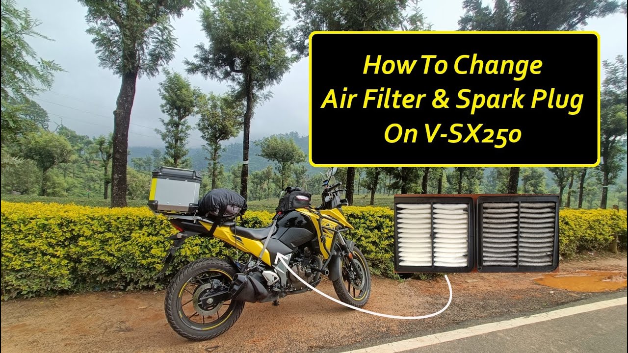 DIY Air Filter and Spark Plug Change on Vstrom SX 250