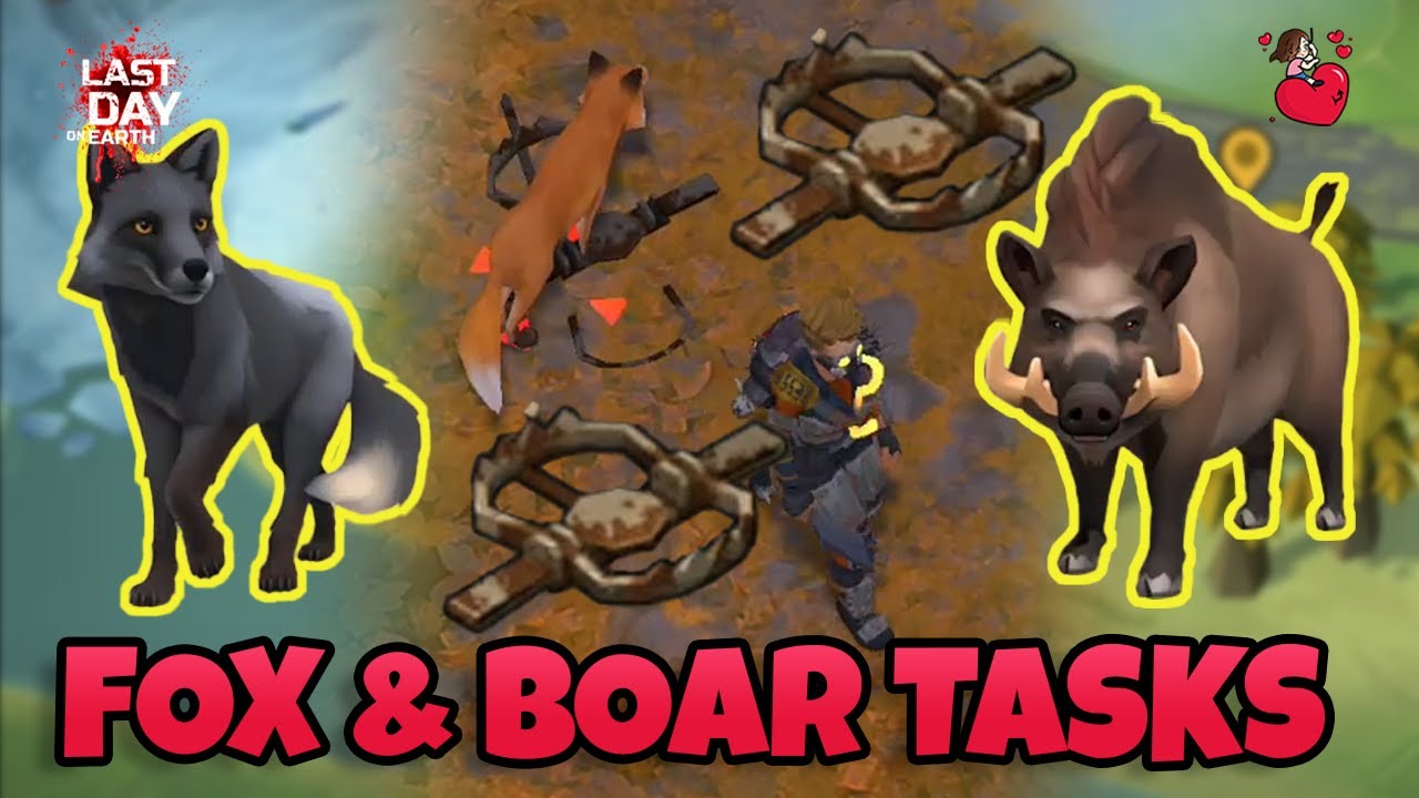 Last Day On Earth - How To Set Fox Trap - HOW TO TRACK & DEFEAT CHARCHOAL FOX & BLACK SNOUTED BOAR