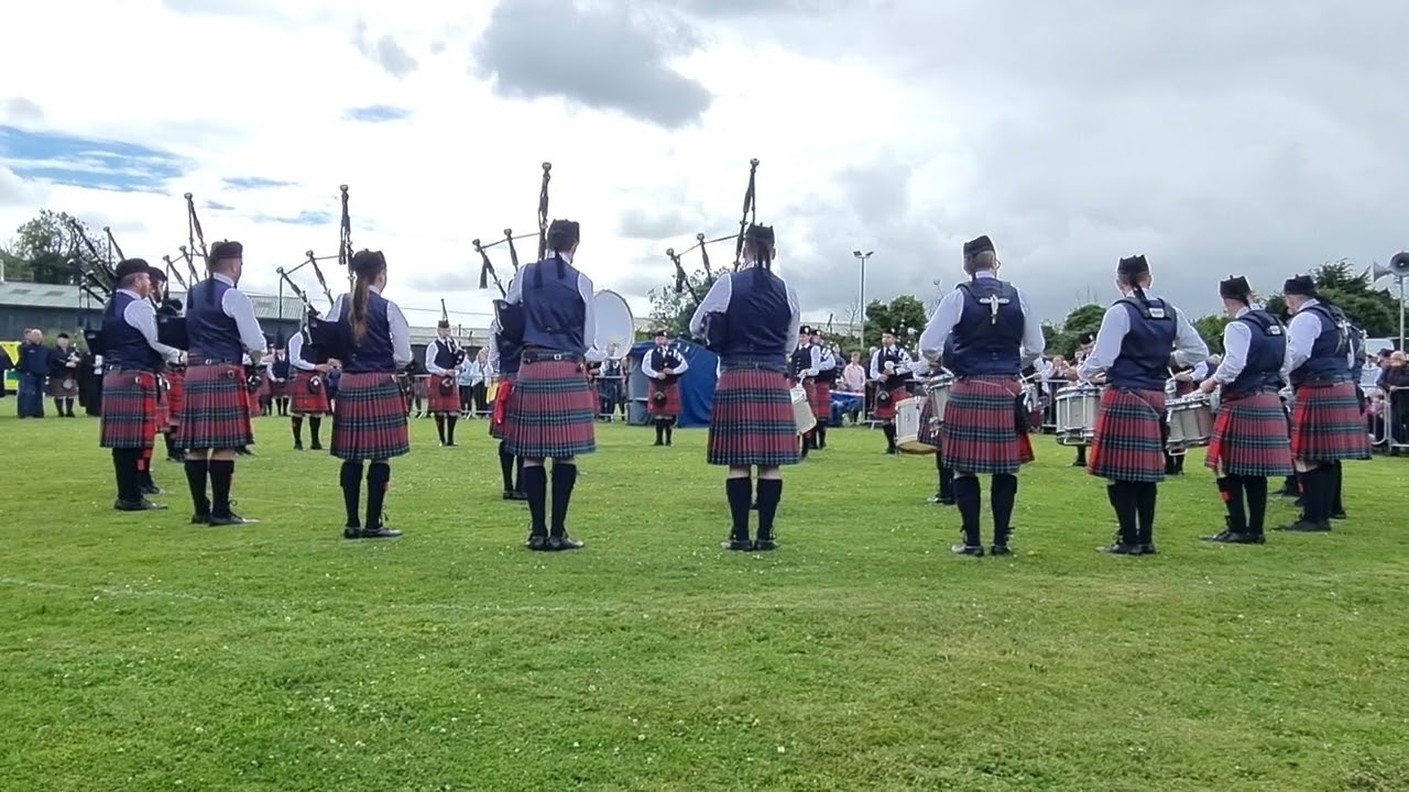 (4k) (MSR) Field Marshall Montgomery Pipe Band @ All Ireland Championships 2022