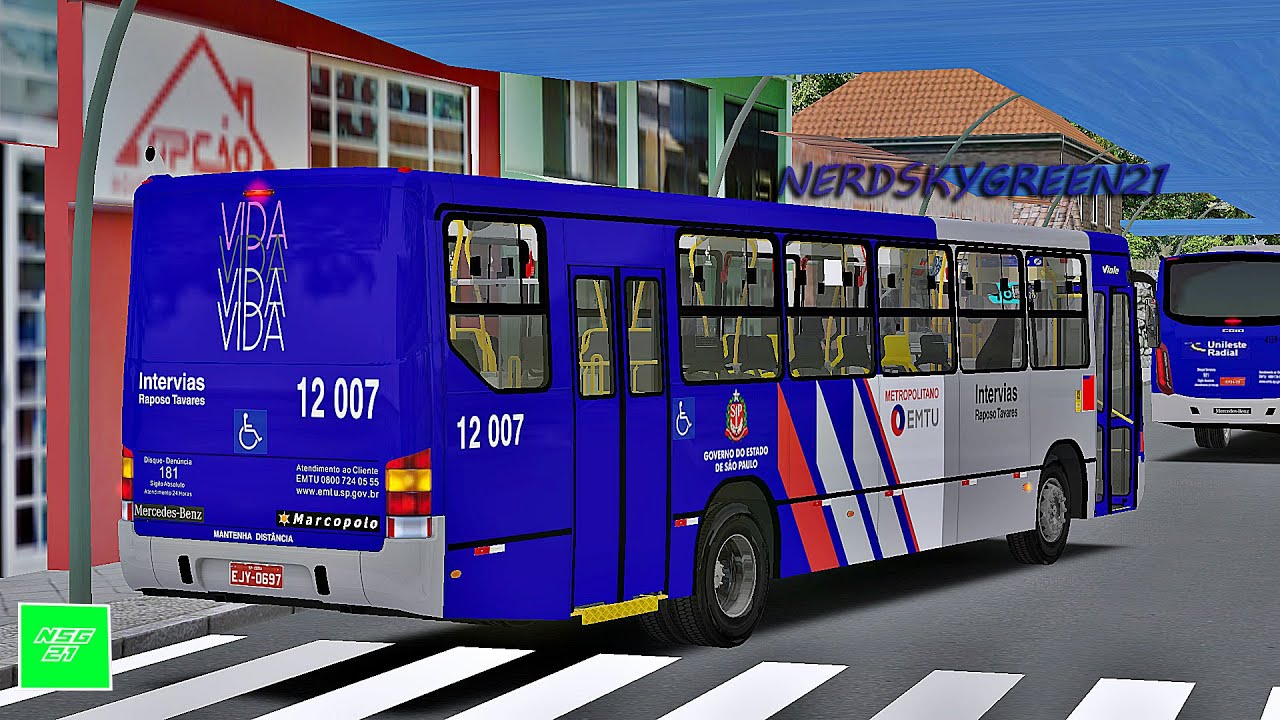 [OMSI 2] Linha EMTU - Mapa Radial V4.0 | Marcopolo Viale mb of-1722m +G27/ Viação Raposo Tavares