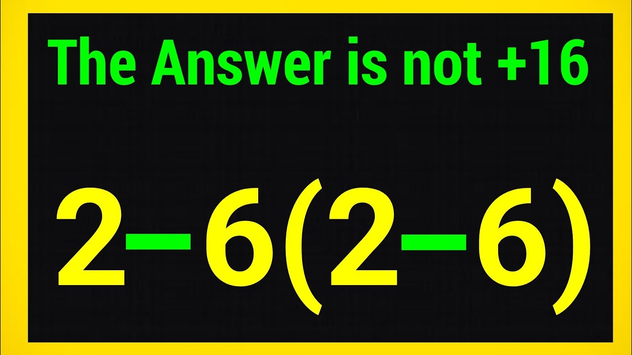 Most people Get This Math Question Wrong | Simplify PEDMAS Rules 
