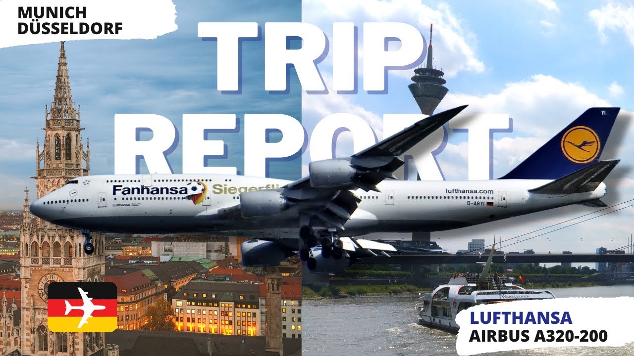 Germany's second BIGGEST Airport | Munich - Dusseldorf | Lufthansa Airbus A320-200 | Tripreport