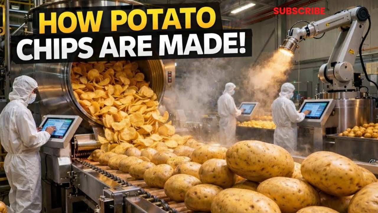 How Potato Chips Are Made: Inside a Modern Mega Factory (Full Process) How It's MadeFood Mass