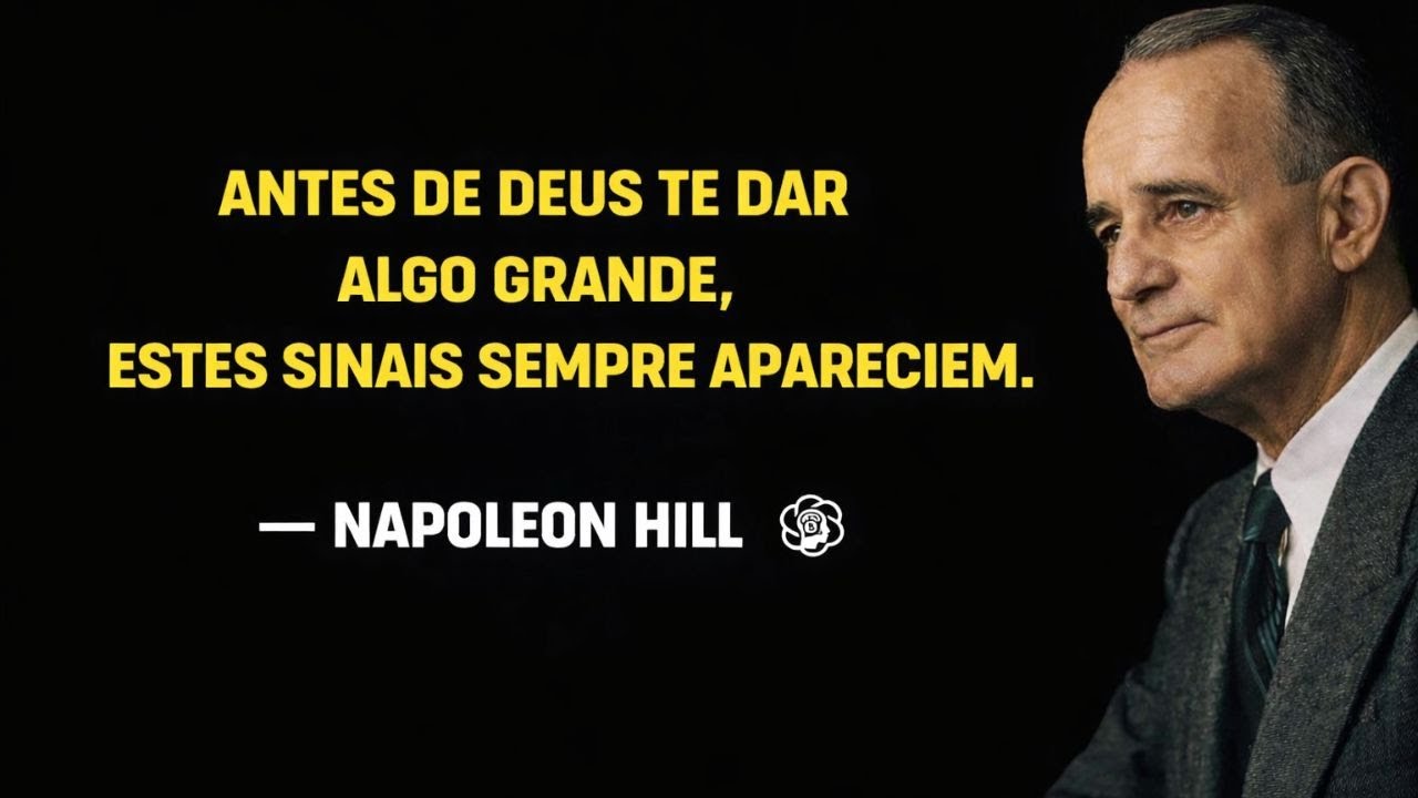 Antes de Deus Te Dar Algo Grande, Estes Sinais Sempre Aparecem | Napoleon Hill