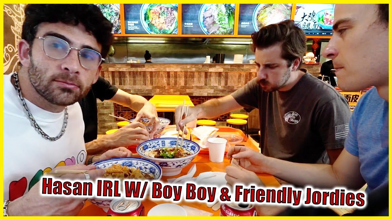 HasanAbi IRL In Australian China Town W/  Boy Boy & Friendly Jordies | Hasan Clip Factory