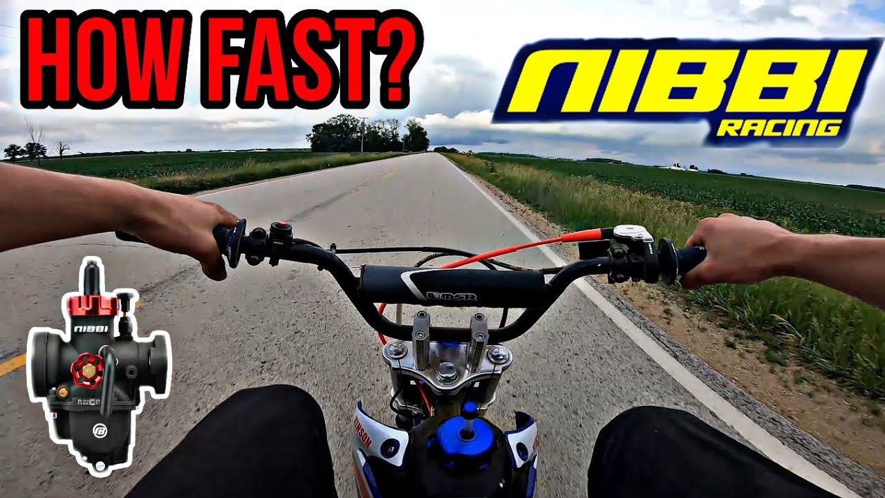 Does the NIBBI Carburetor Make Your Pit Bike FASTER? 125cc SSR Top Speed Test