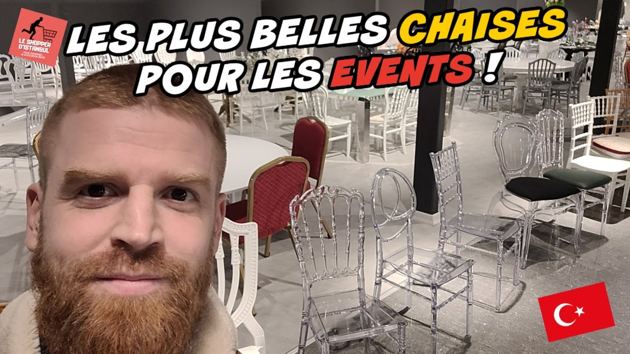 Mobilier évènementiel : De la chaise Napoleon au table en demi-cercle, ce fabriquant en Turquie...
