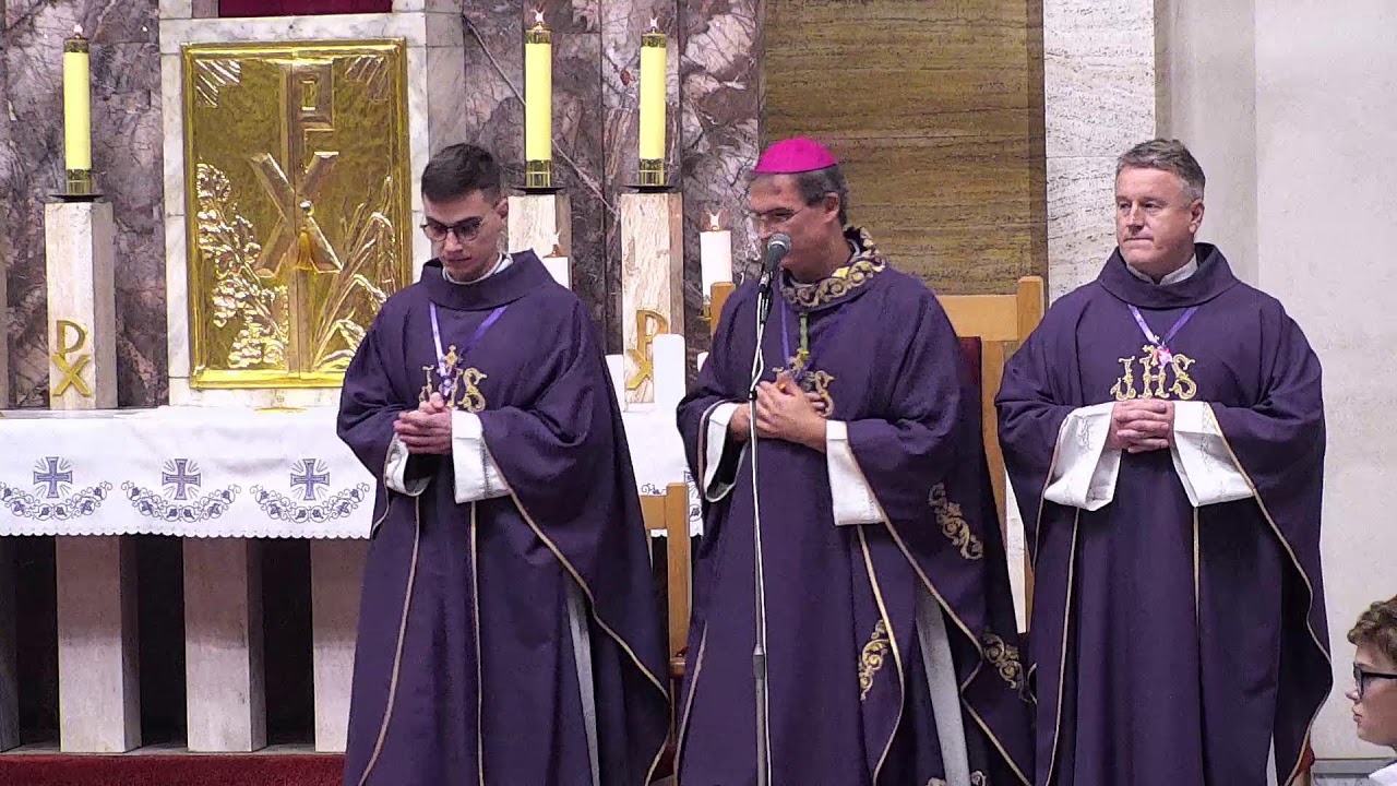Sv. omša za účasti detí s otcom biskupom Františkom.  Poprad 18:00 h /17. 12. 2025/