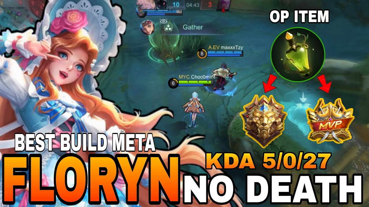 IMMORTAL FLORYN NO DEATH, 27 ASSIST BEST SUPPORT FLORYN MOBILE LEGENDS