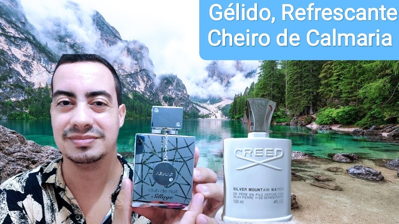 Club de Nuit Sillage Armaf, Lindo Perfume Arabe Inspirado no Nicho Silver Montain Water da Creed