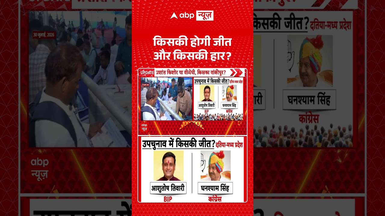 Bypoll Results 2026 : किसकी होगी जीत और किसकी हार ? #bankipur #datia #manjalpur