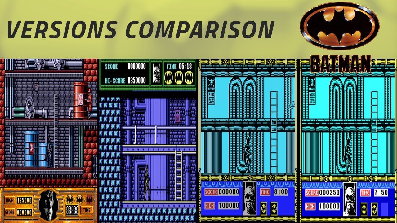 Batman: The Movie -Versions Comparison- Amiga, Atari ST, MS-DOS, C64 and much more!