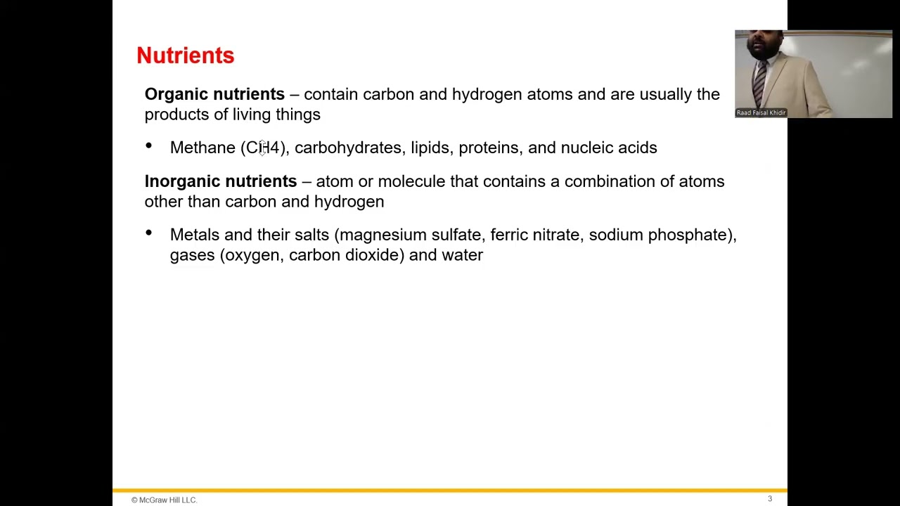 Talaro's Microbiology: Chapter 7: Microbial Nutrition, Ecology and Growth