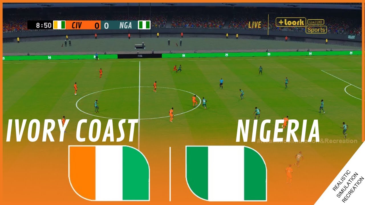 CÔTE D'IVOIRE - NIGERIA | Finale  Coupe d'Afrique des Nations 2023 / Simulation de jeu vidéo