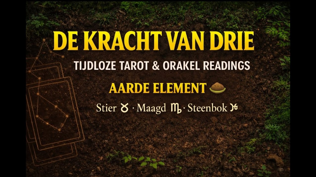✨Grote Boodschap voor Aardetekens (Stier Maagd Steenbok)✨De Kracht van Drie | Tijdloze reading✨2