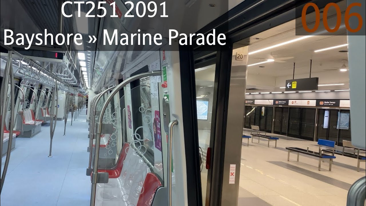 [SMRT] Kawasaki & CRRC Qingdao Sifang CT251 [2091] - Bayshore &raquo; Marine Parade (TEL)
