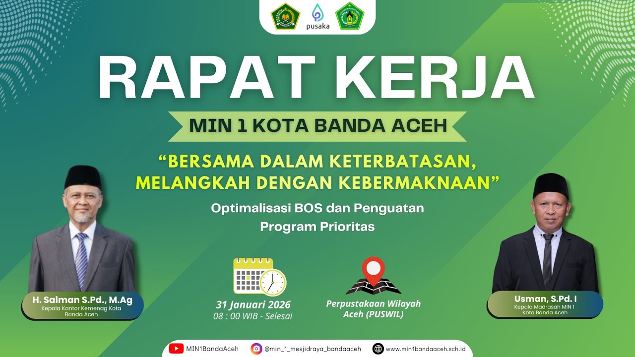 Rapat Kerja (RAKER) - MIN 1 Kota Banda Aceh