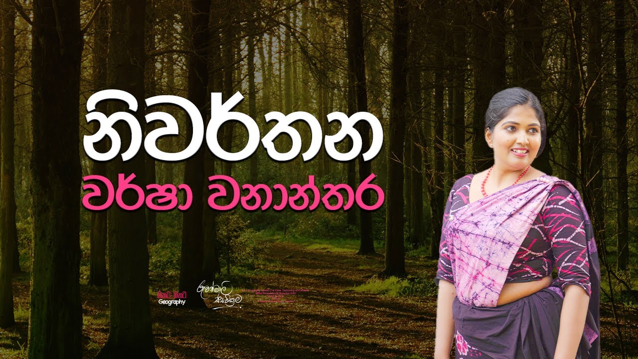 උසස්පෙළ භූගෝල විද්‍යාව | නිවර්තන වැසි වනාන්ත​ර - Ruwanmali Jayawickrama