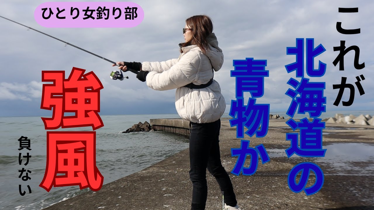 これが北海道の青物か！！！予想外の魚が釣れてとっても嬉しい！