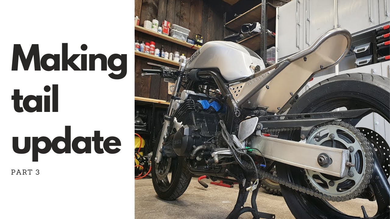 Yamaha Fazer Custom Tail, Update, Making Cafe Racer, Scrambler, Timelapse