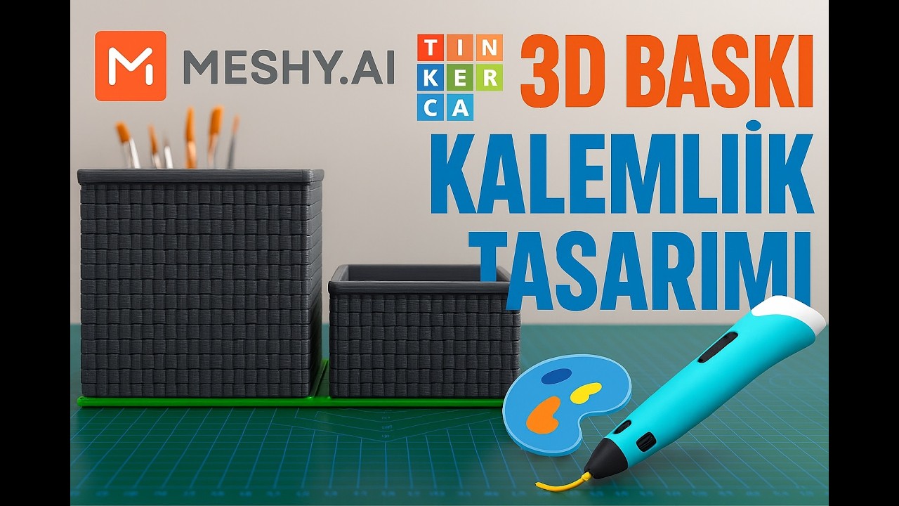 0'dan 3D Yazıcı Projesi: Yapay Zeka ile Modelleme, Tinkercad Tasarımı ve Boyama Rehberi