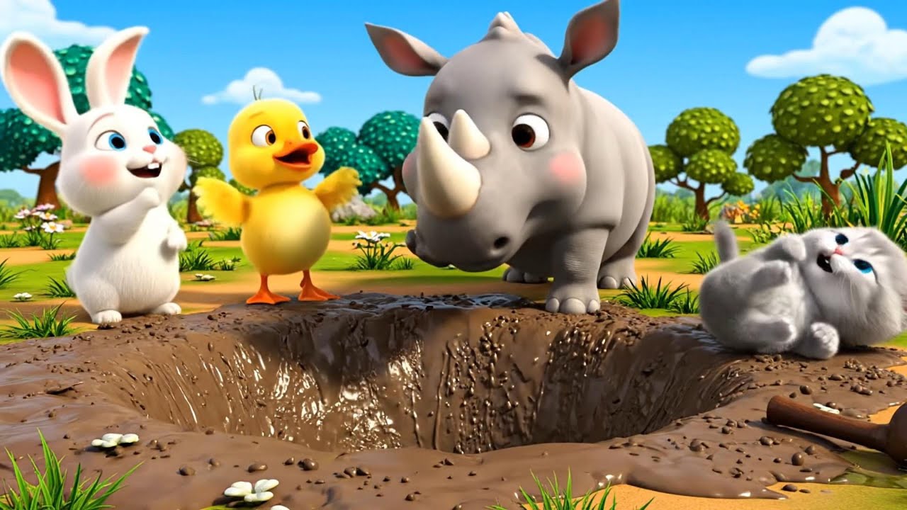 🐰🐥 Roro, Dodo & Kiki: The Adventure to Rescue the Baby Rhino's Ball