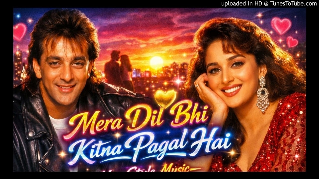 Mera Dil Bhi Kitna Pagal Hai ❤️ New Style Music | 90's Romantic Vibe | AI Remake Love Song 2026