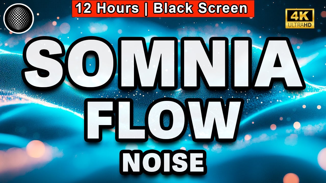 Somnia Flow Relaxation | 12 Hours | Black Screen | Sleep | Relax | Calm Anxiety | Tinnitus Relief