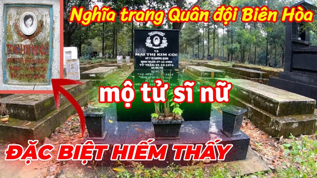 Ngôi mộ nữ tử sĩ hiếm hoi trong Nghĩa trang Quân đội Biên Hòa - Nữ Y tá Không quân