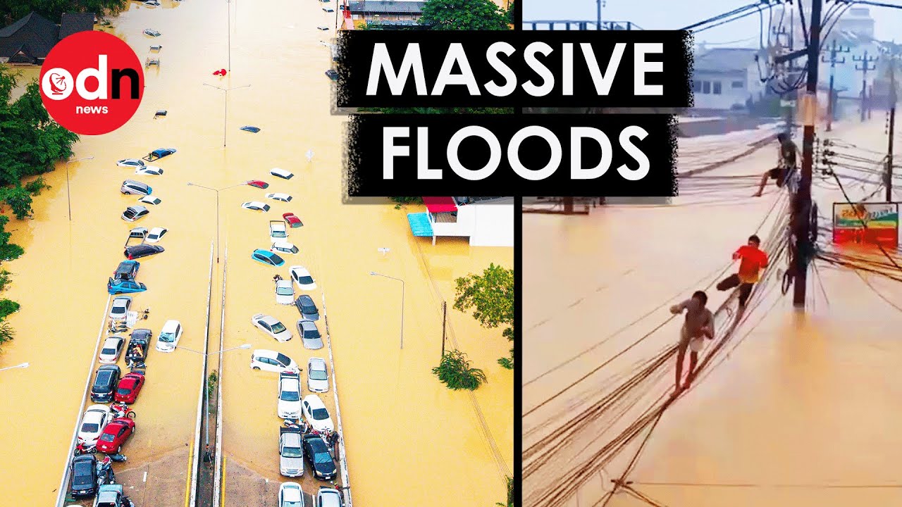 Drone Footage Shows Thailand City Submerged in Worst Floods in 300 Years