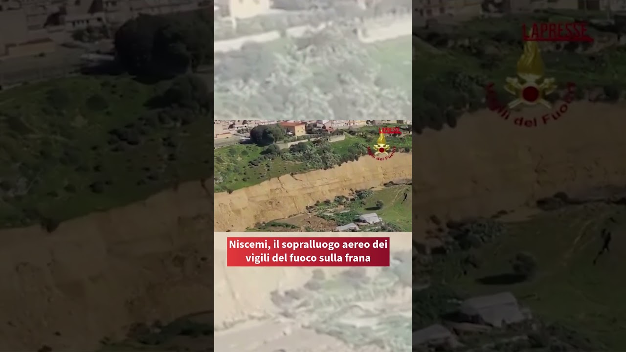 Niscemi, Vigili del Fuoco in volo: frana e 1500 sfollati  #lapresse