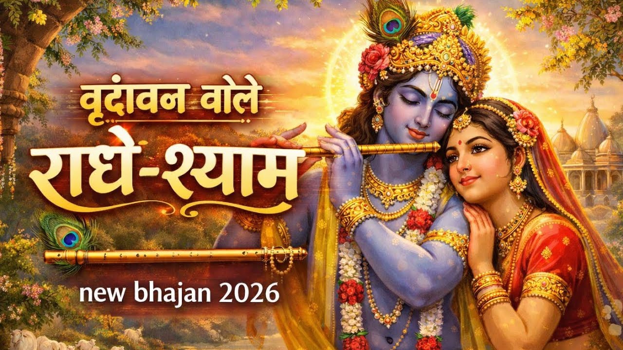वृंदावन बोले राधे श्याम 🦚 | new krishna bhajan | new bhajan | bhakti song | Bhajan #krishna #bhajan