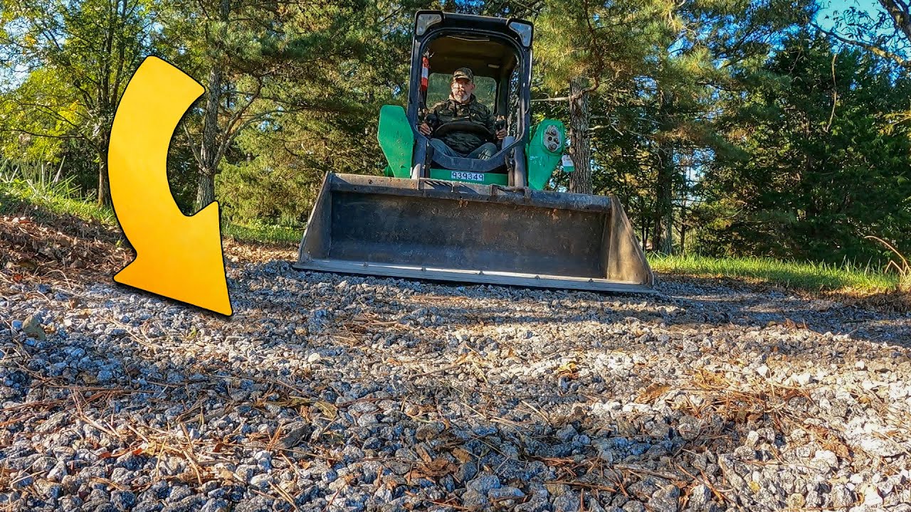 Gravel Driveway Leveling Skid Steer - Bobcat Drainage Issues