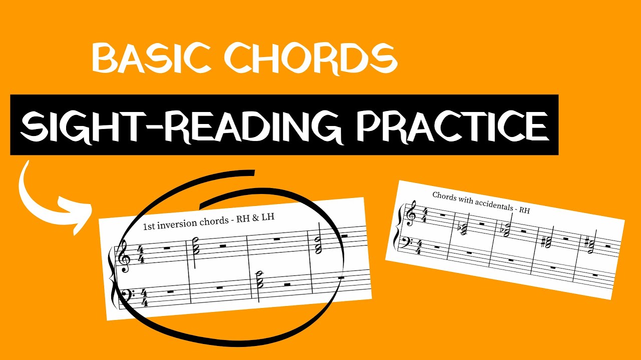 Basic CHORDS - Sight-Reading Practice (Piano)