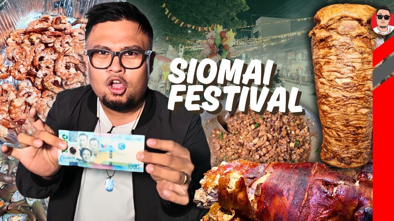 ₱1000 Street Food Challenge!! Tisa Siomai Festival!!
