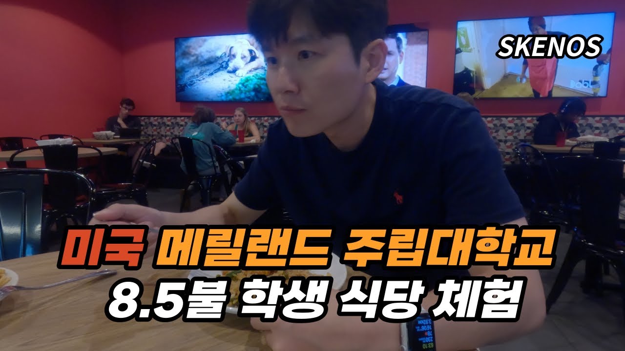 메릴랜드 대학교 둘러 보고 가성비 좋은 학식으로 만찬 - 미국 여행 [13] 🇺🇸 (University of Maryland)