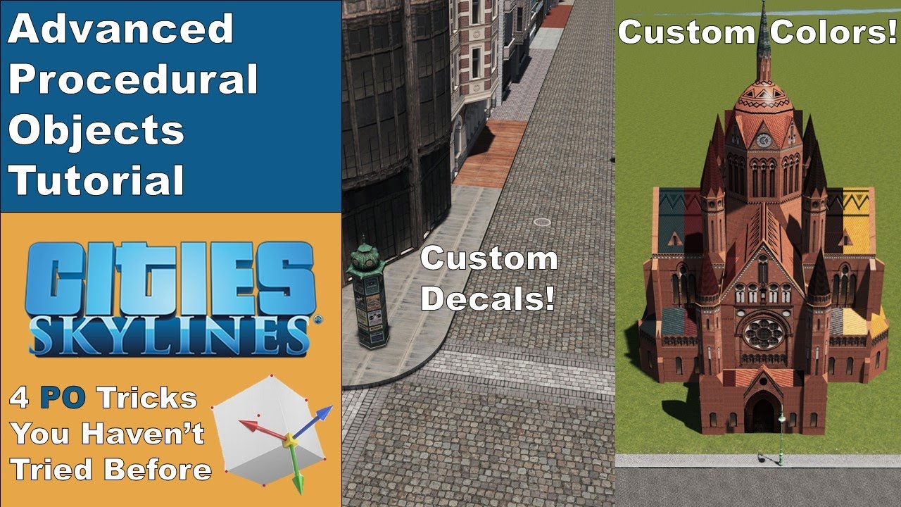4 PO Tricks You Probably Haven't Used | Procedural Objects | Cities: Skylines Tutorial