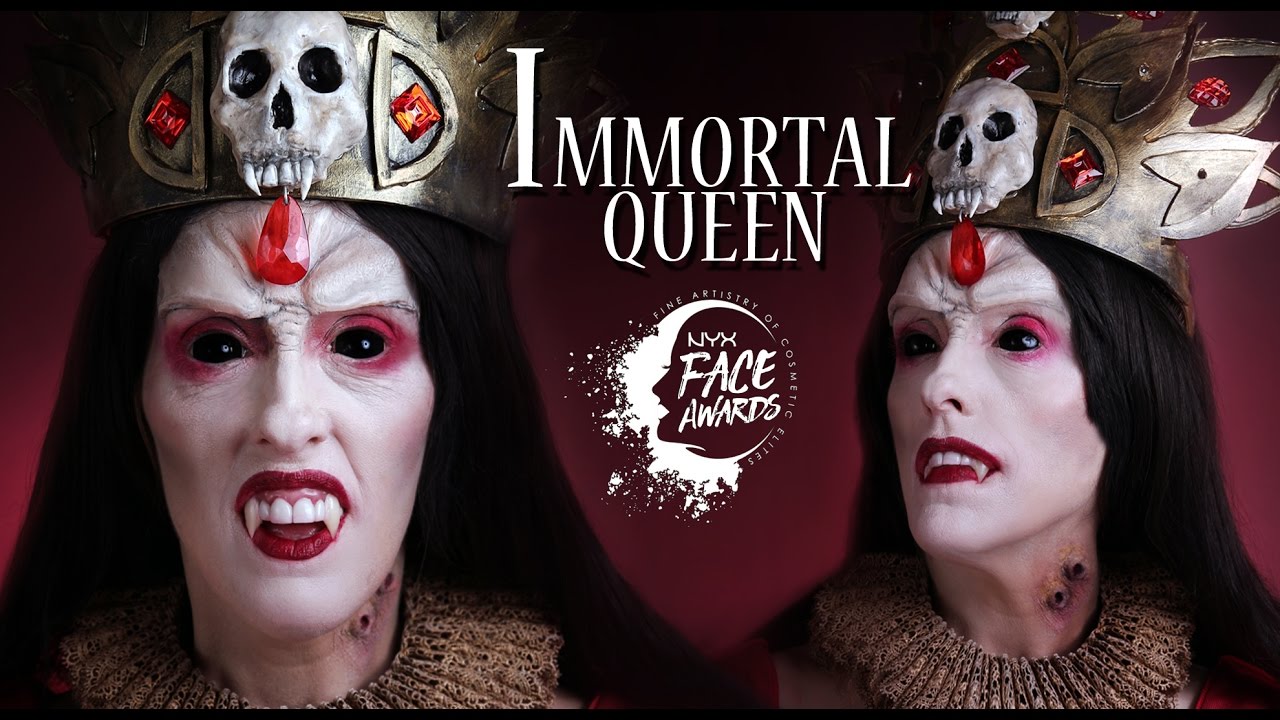 IMMORTAL QUEEN - NYX FACE AWARDS 2017 (USA) TOP 30 / VAMPIRE MAKEUP TUTORIAL