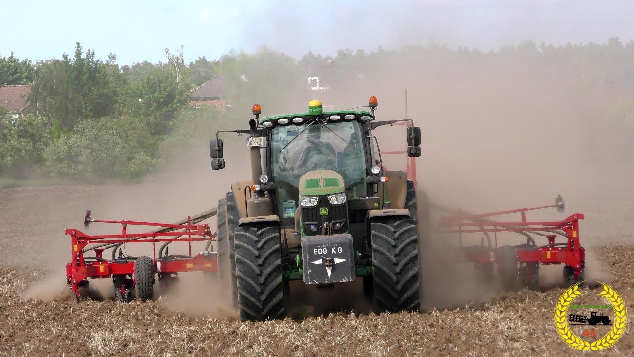 John Deere 6195R Premium Edition / Horsch Maestro 12.75 SW / Maislegen / 12 Reihen auf 9 m