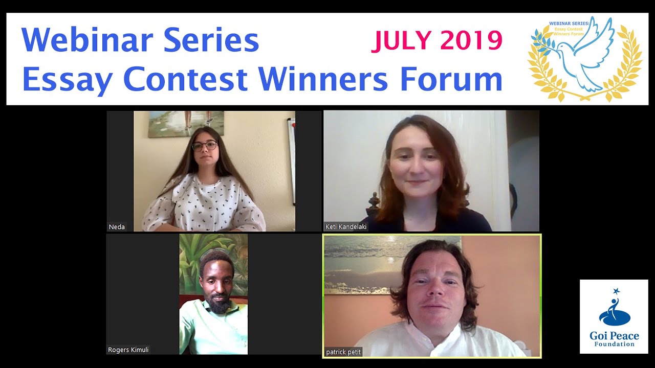 Webinar Series: Essay Contest Winners Forum (July 2019)