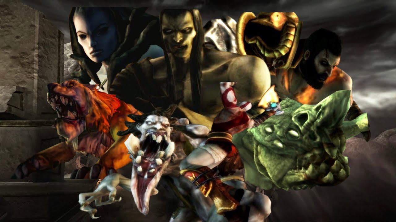 God of War Ghost of Sparta All Bosses (God Mode, No Damage)