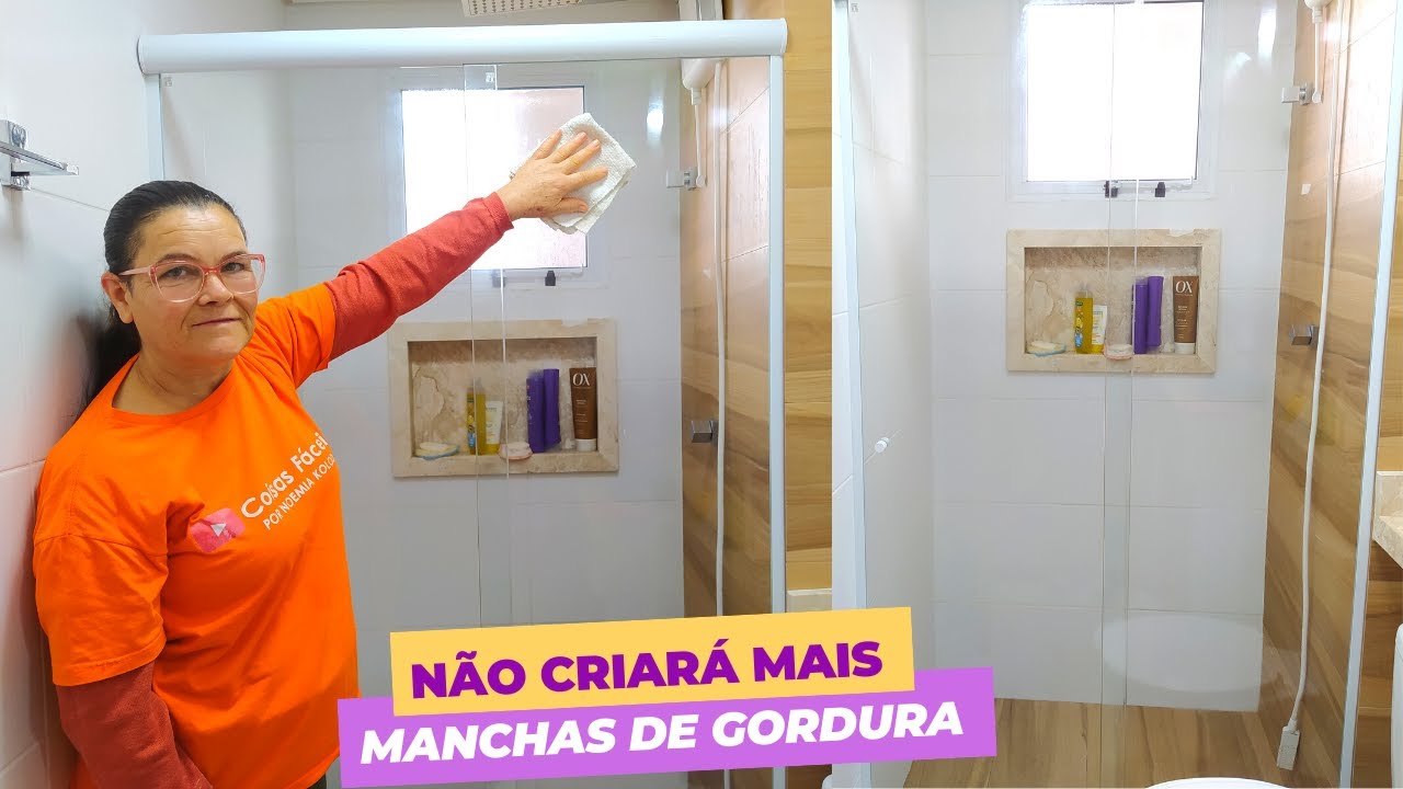 Faça isso no box e ele nunca mais ficará manchado de gordura do corpo 😱 Funciona! | Coisas Fáceis