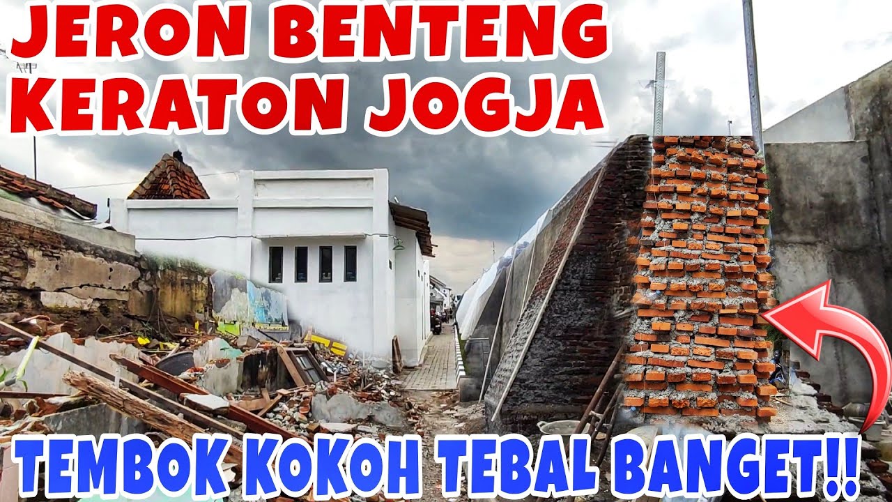 KONDISI BAGIAN DALAM BENTENG KERATON JOGJA‼️Ternyata Setebal Ini