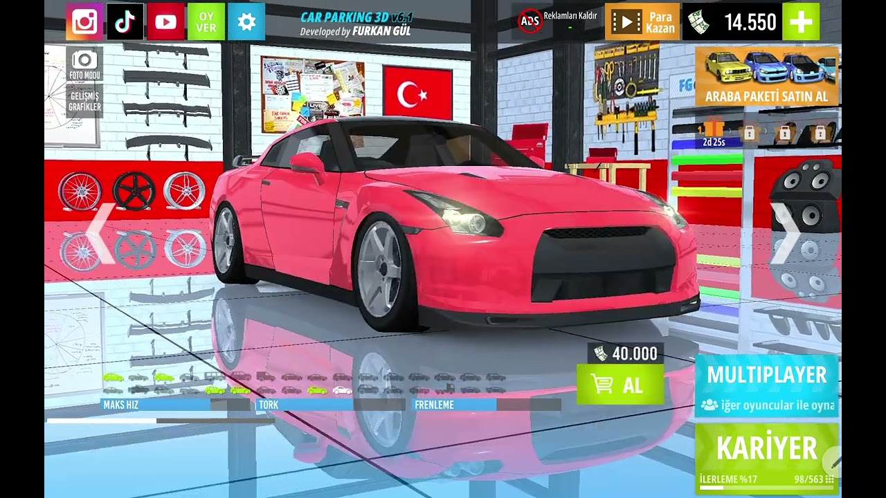 Bugün GTR sürdüm