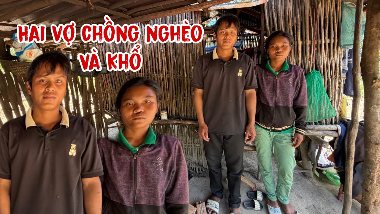 Xót xa đôi vợ trẻ chồng sống trên núi ăn thân cây chuối sống qua ngày ….