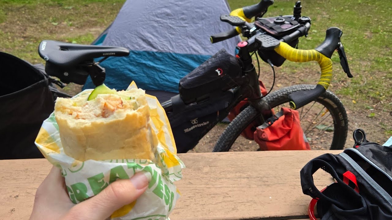 Short bikepacking trip to Yankee Springs Deep Lake Campground to Lowell Mi.